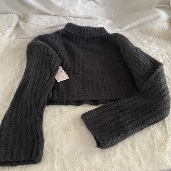 nwt FREE PEOPLE ALPINE PULLOVER SWEATER OB1217257 ONYX COMBO SIZE extra small XS - Picture 3 of 6